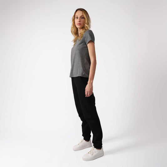 Tech T-Shirt Anti Odor Gola V Feminina - Mescla Escuro