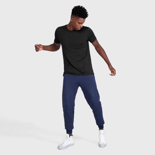 Tech T-Shirt Modal Gola C Masculina - Preto