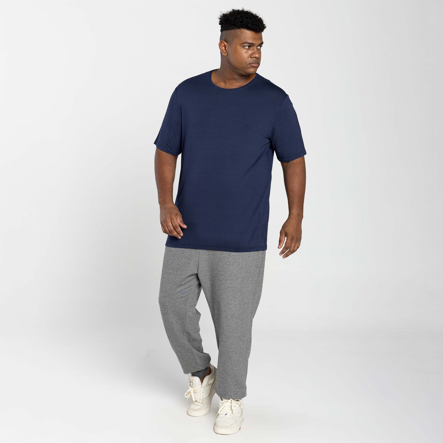Tech T-Shirt Modal Gola C Plus Masculina - Azul Marinho