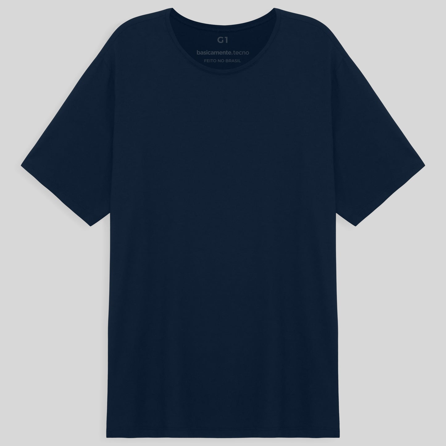 Tech T-Shirt Modal Gola C Plus Masculina - Azul Marinho