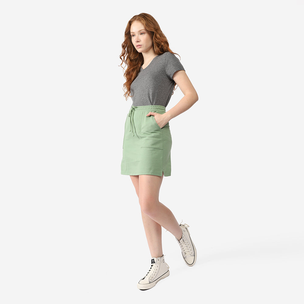 Tech T-Shirt Impermeável Gola V Feminina - Mescla Escuro