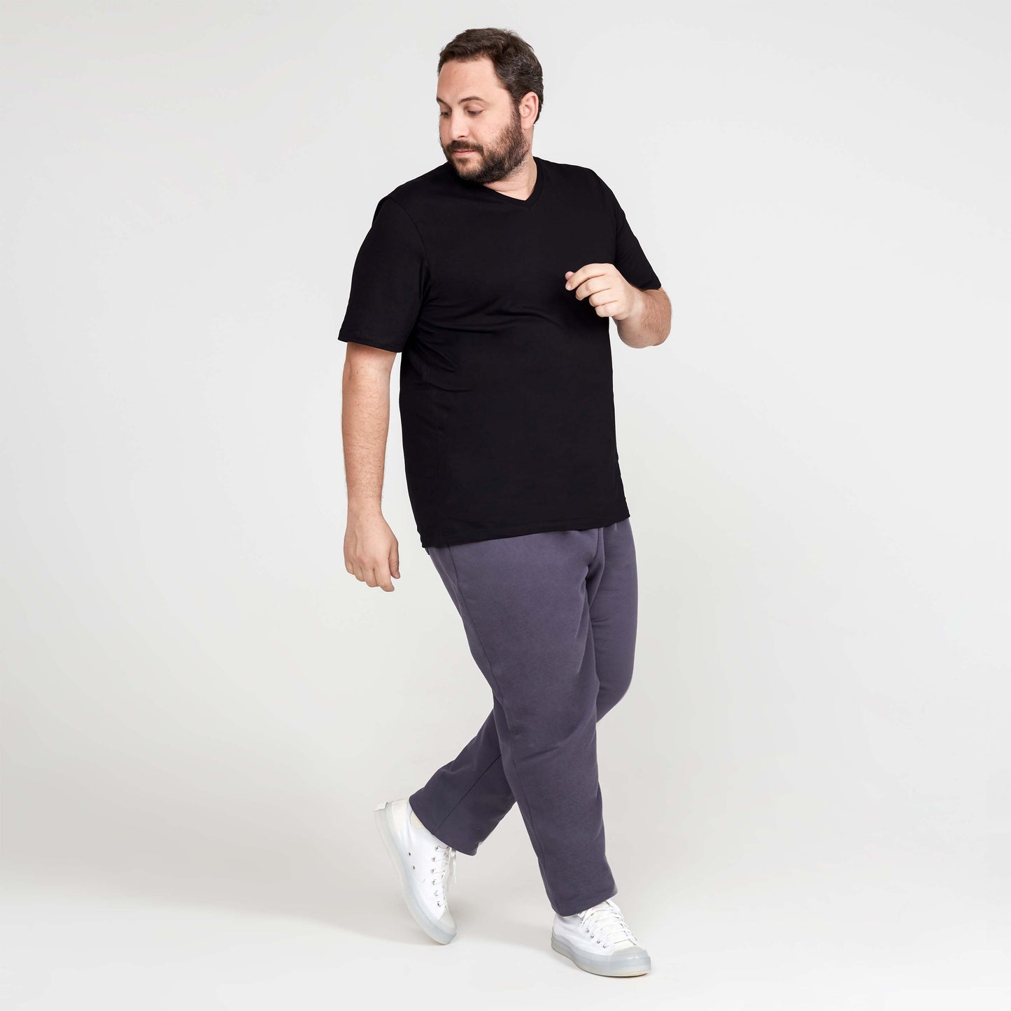 Tech T-Shirt NoLiquid Gola V Plus Masculina - Preto