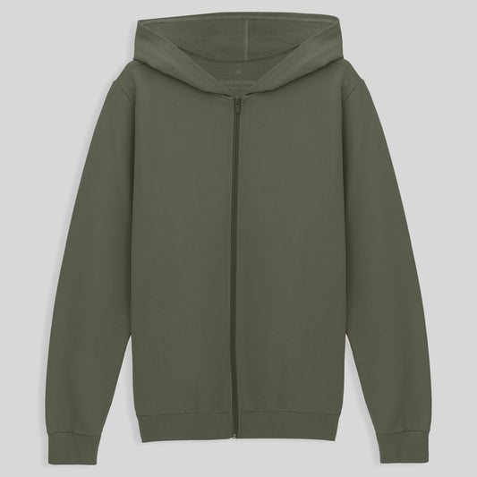 Jaqueta Moletom Masculina - Verde Militar
