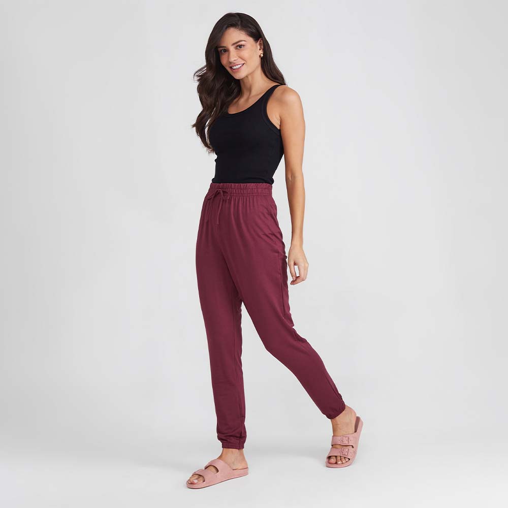 Calça Pijama Feminina - Vermelho Vinho
