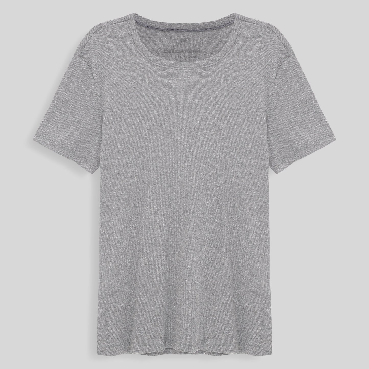 Camiseta Pijama Gola C Masculina - Mescla Claro