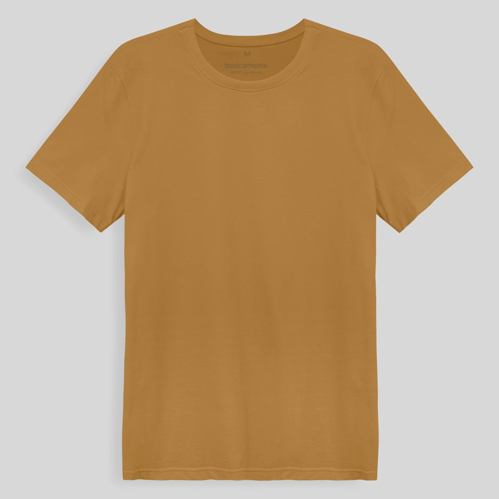 Camiseta Slim Masculina - Ocre