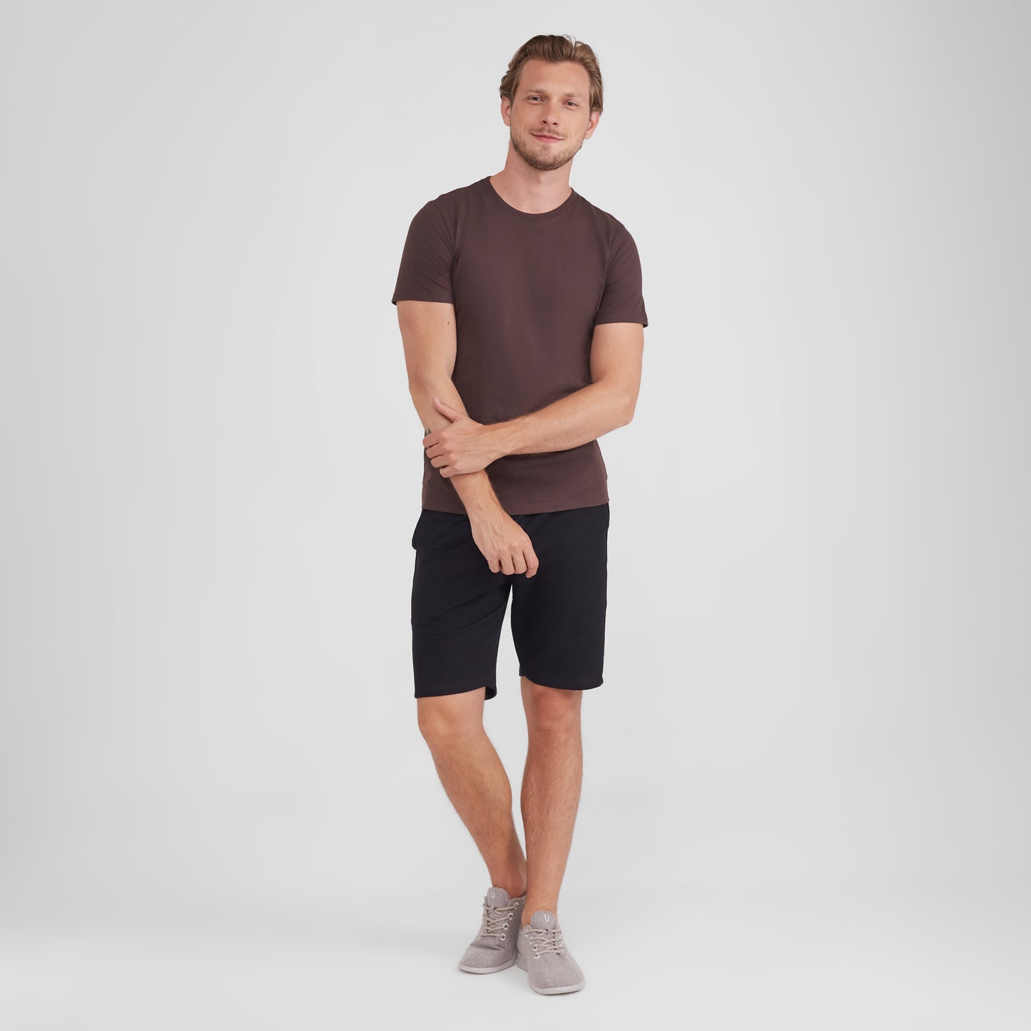 Camiseta Slim Masculina - Marrom