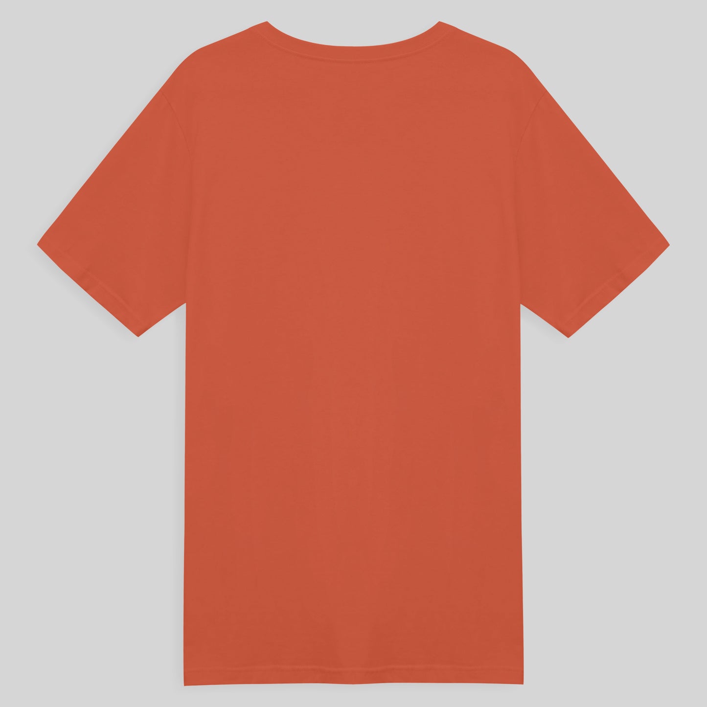 Camiseta Slim Gola V Masculina - Laranja Coral