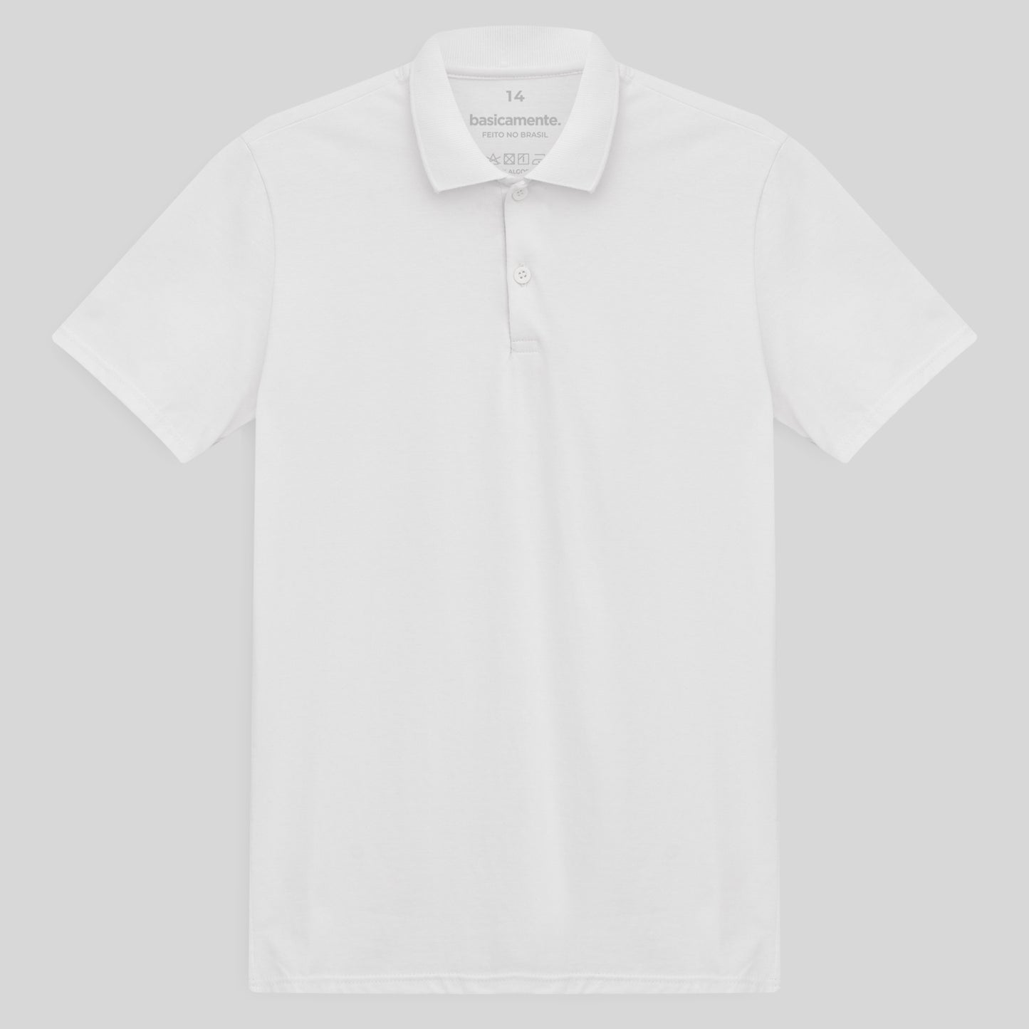 Camisa Polo Teen Masculina - Branco