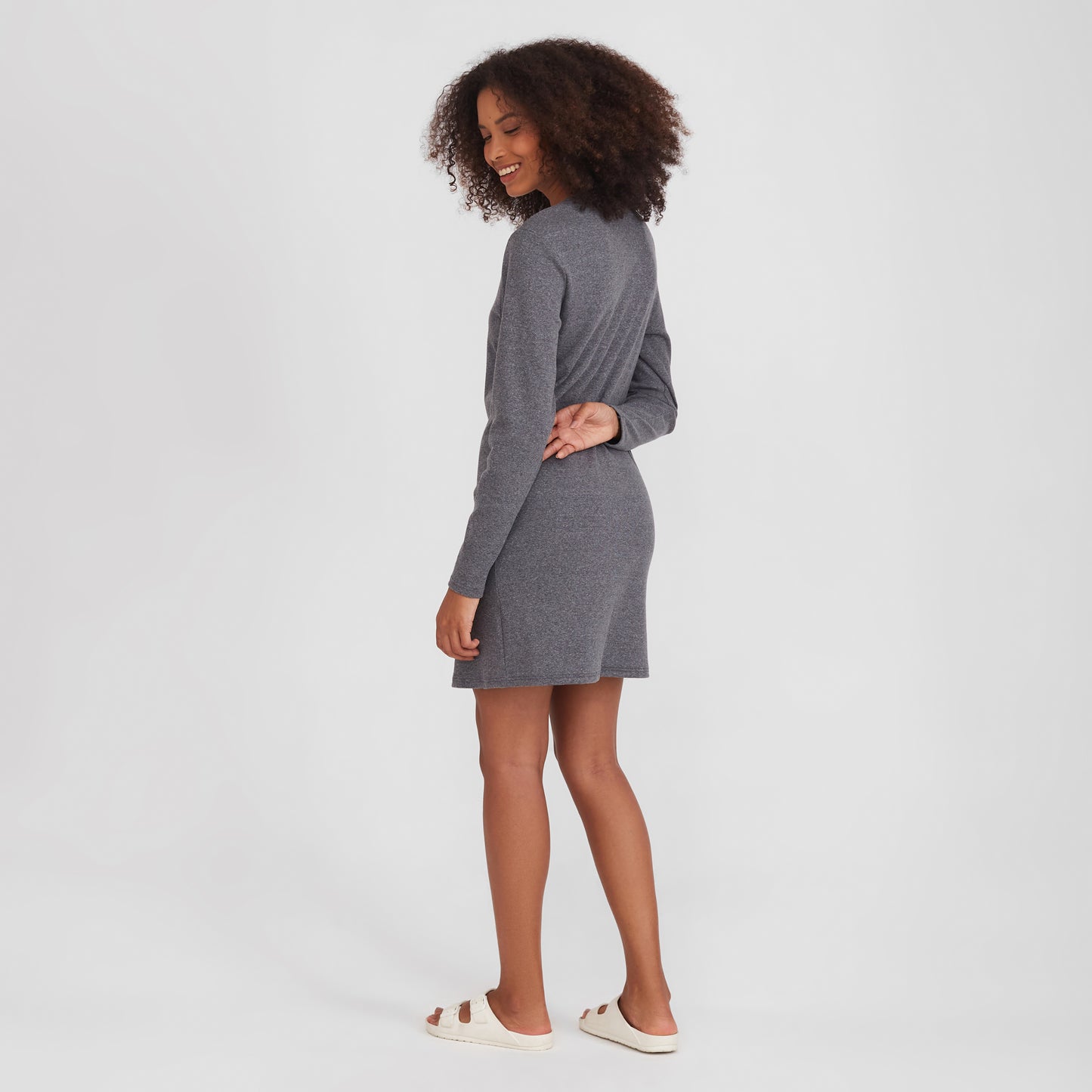Camisola Adulto Feminina - Mescla Escuro