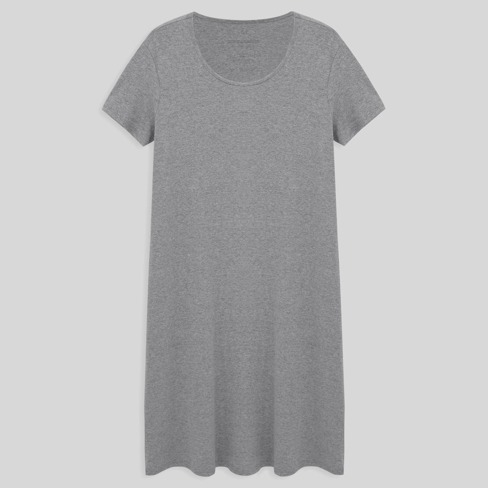 Vestido Confort Plus Size Feminina - Mescla Claro