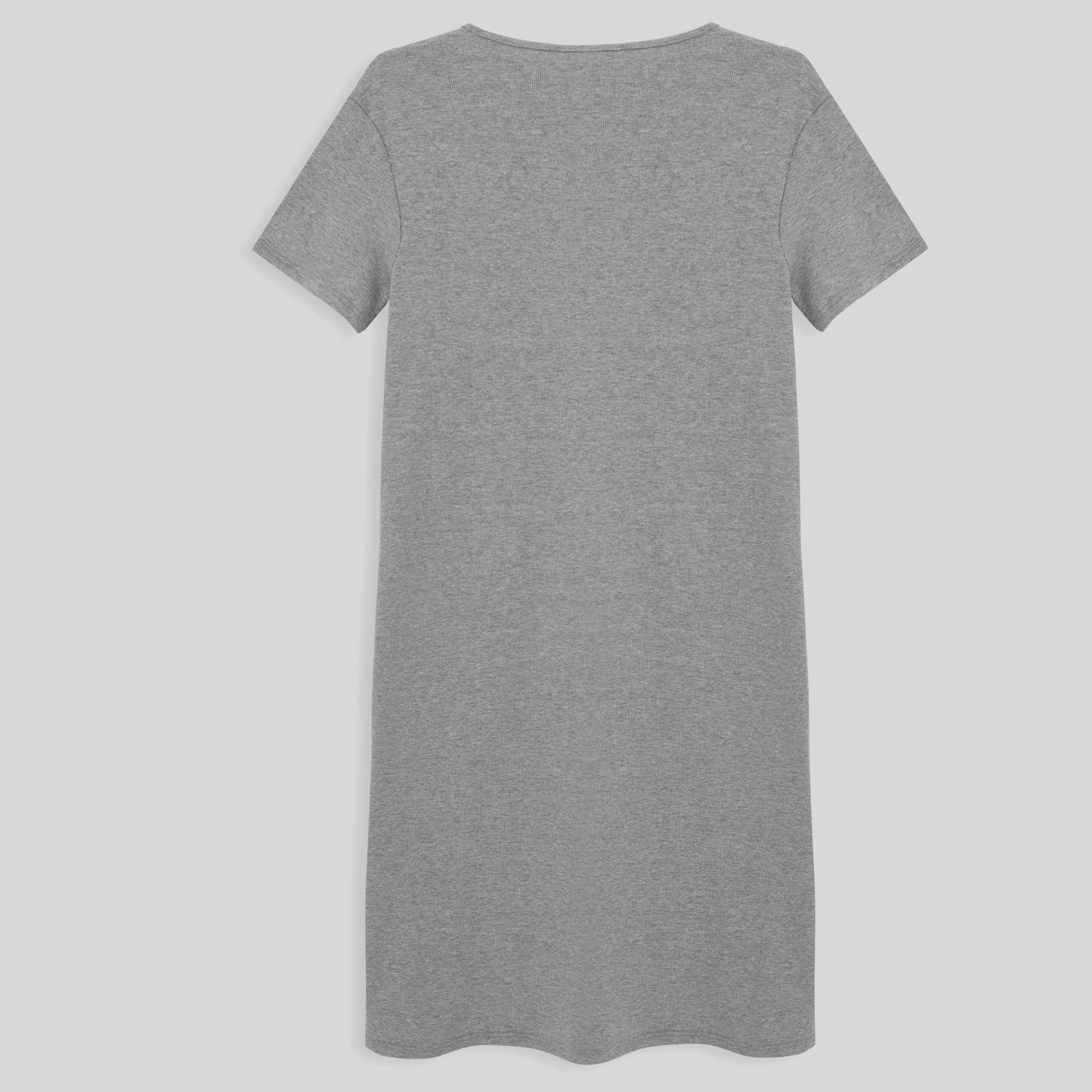 Vestido Confort Plus Size Feminina - Mescla Claro