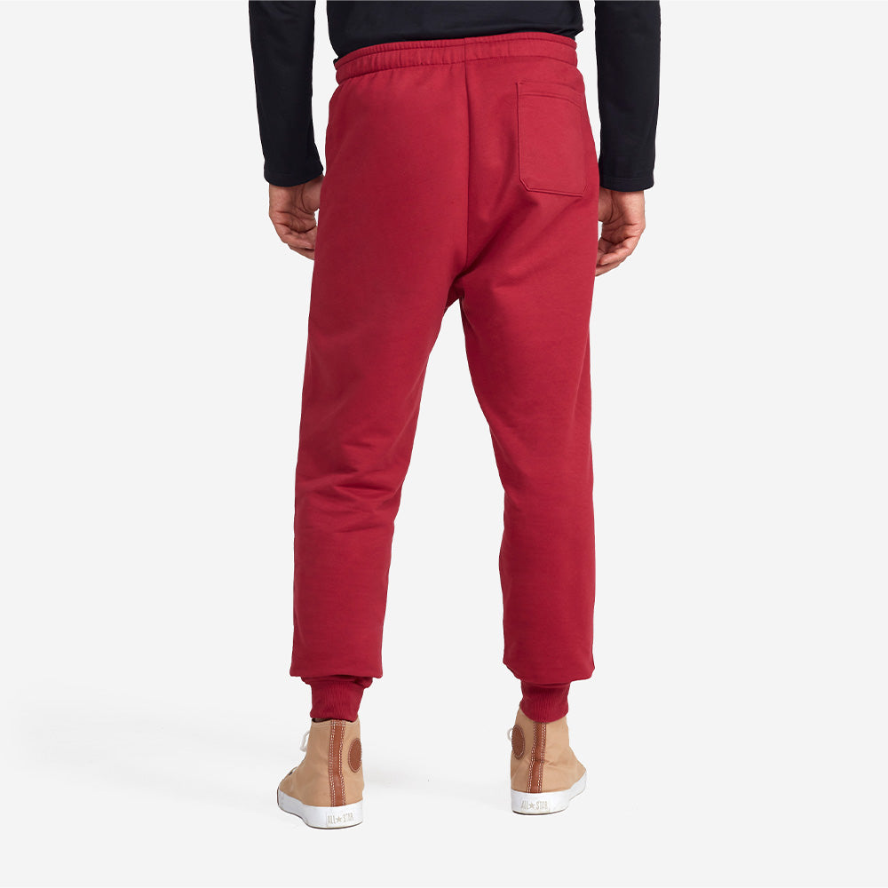 Calça Jogger Moletom Flanelado Masculina - Marsala