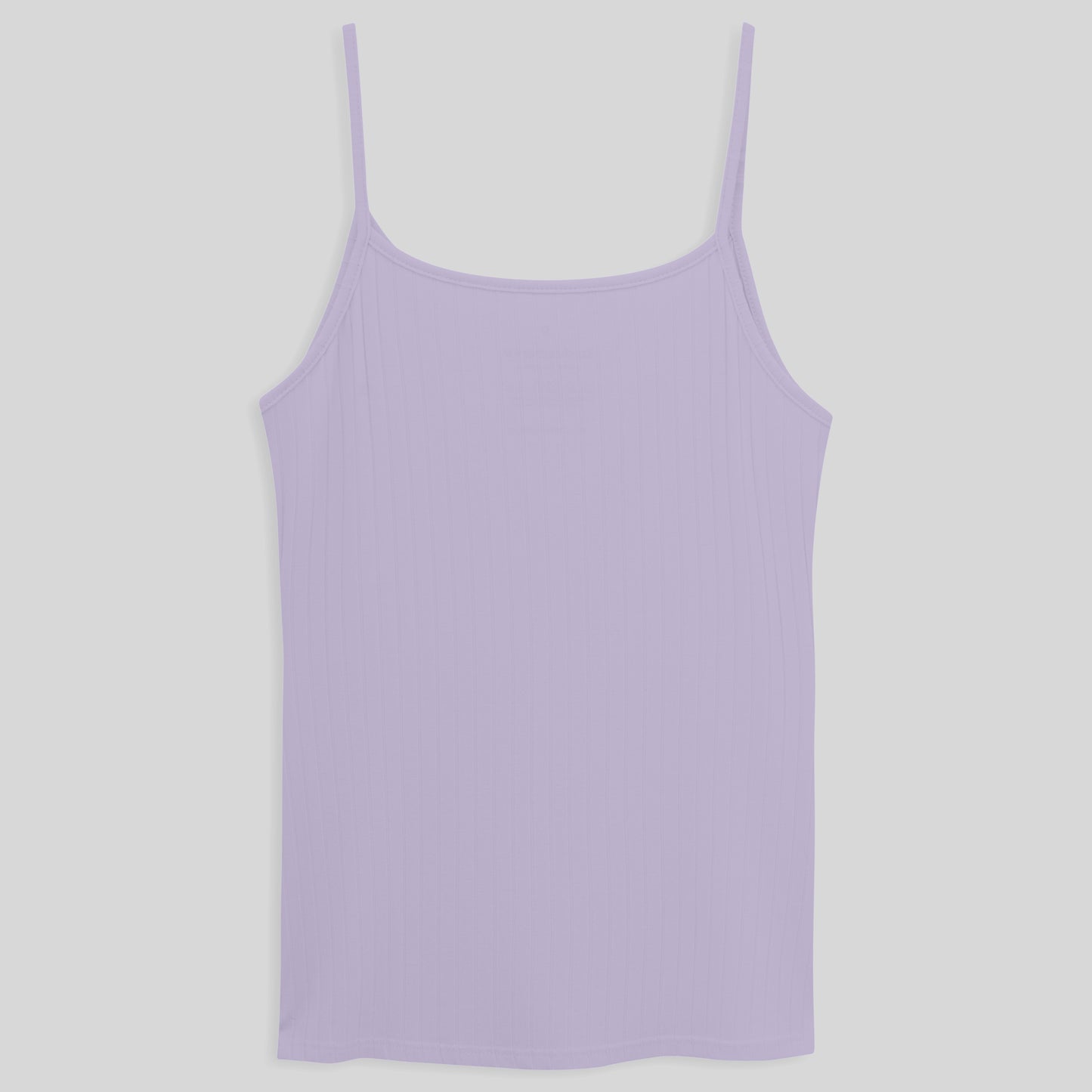 Blusa Alça Malha Canelada - Lavanda
