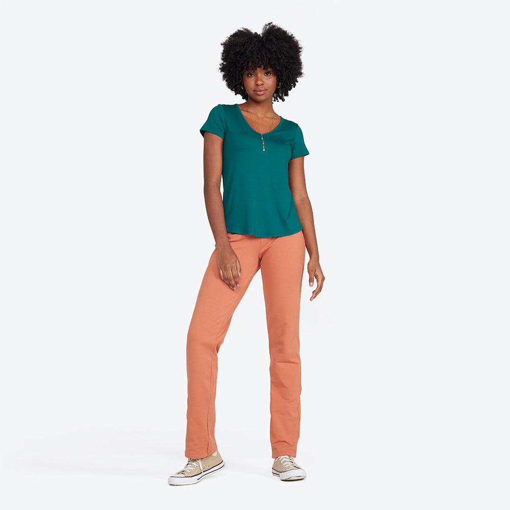 Camiseta Viscose Stretch Feminina Gola V Feminina - Jasper