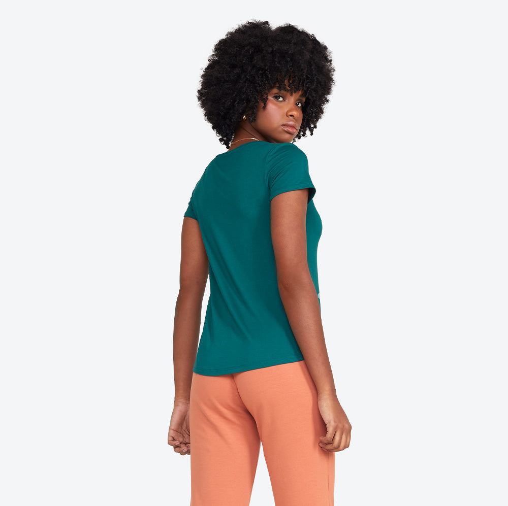 Camiseta Viscose Stretch Feminina Gola V Feminina - Jasper
