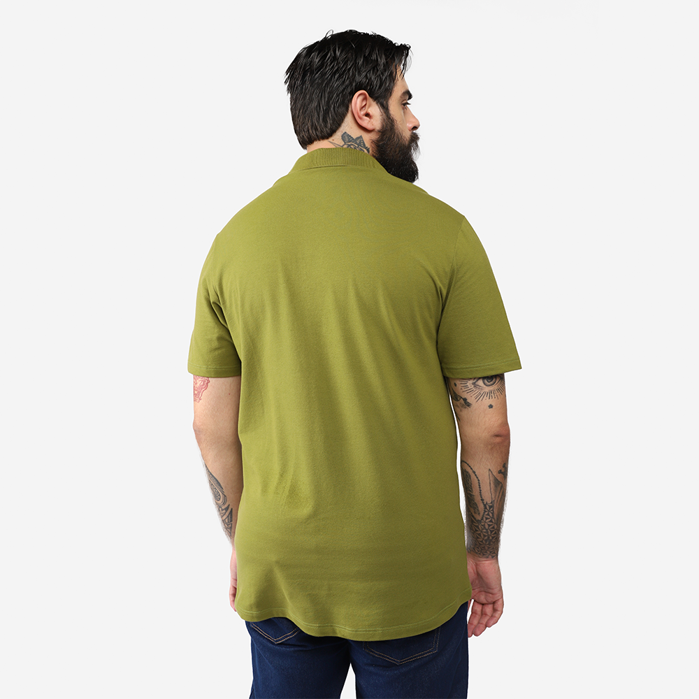 Camisa Polo Piquet Stretch Plus Masculina - Verde