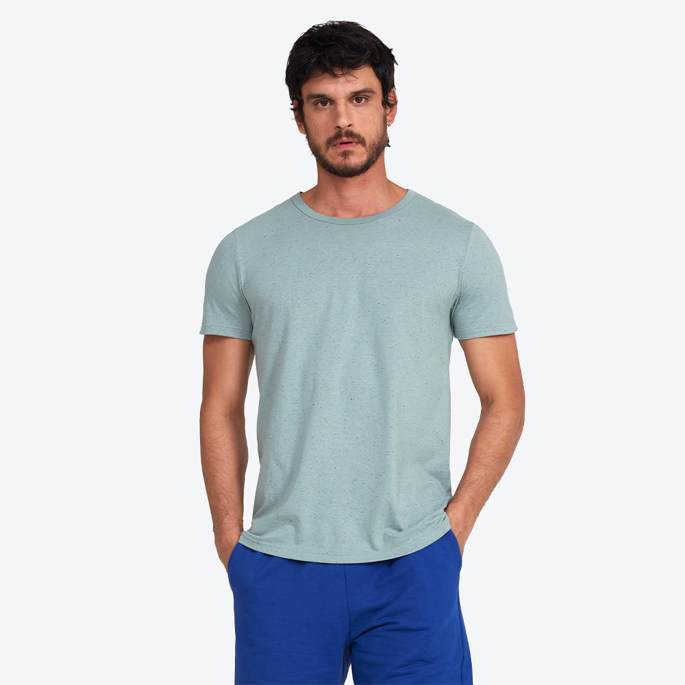 Camiseta Botonê Masculina - Verde Chá