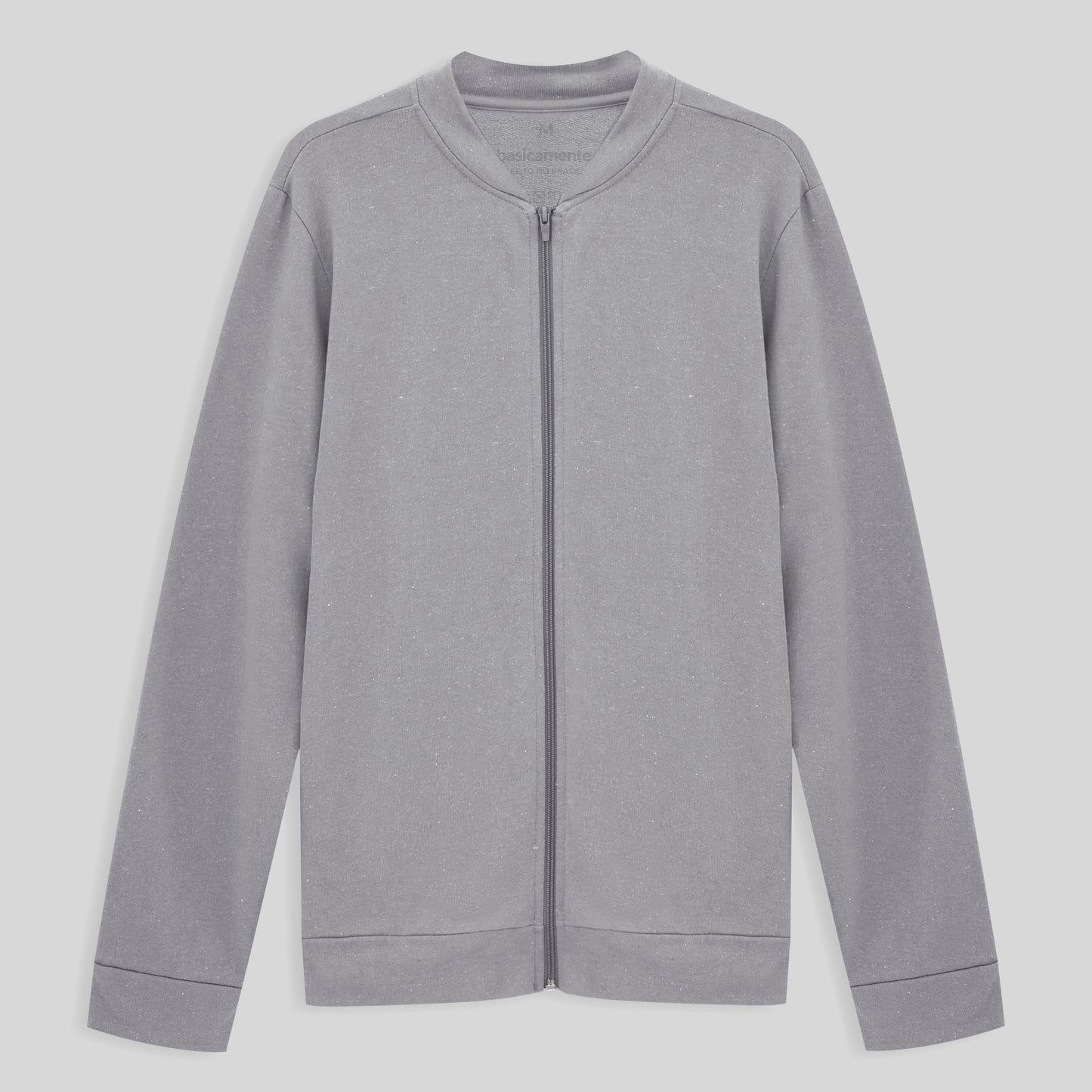 Jaqueta Moletom Desfibrado Masculina - Cinza Claro