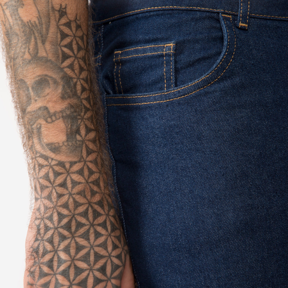Calça Jeans Tradicional Plus Masculina - Stone Escuro