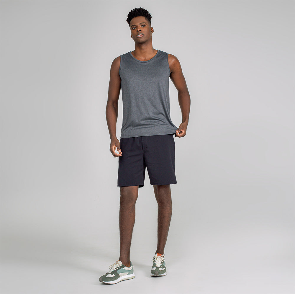 Regata Tech UV Masculina - Mescla Escuro