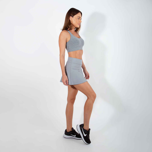 Shorts Saia New Life Tech UV - Cinza Areia