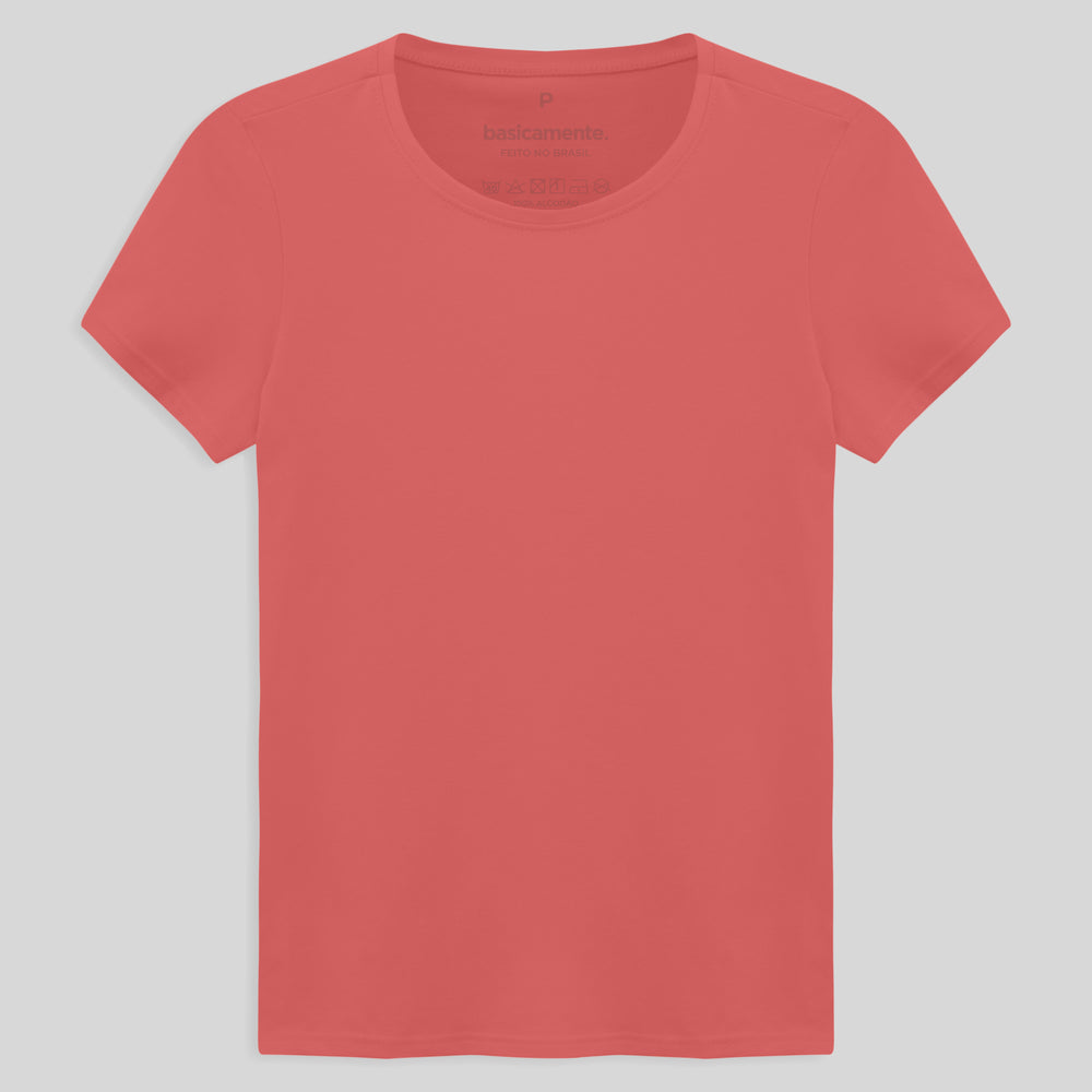 Camiseta Comfort Feminina - Rosa Chiclete