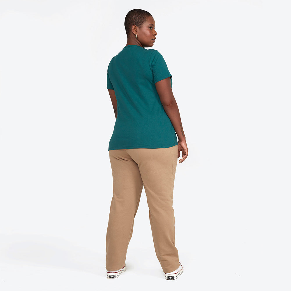 Camiseta Slim Gola V Cotton Plus Feminina - Jasper
