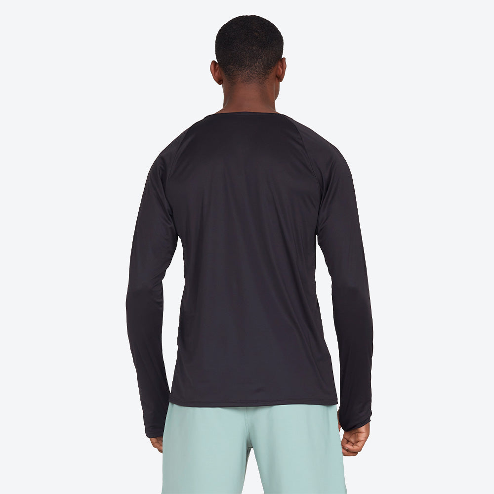Tech T-Shirt UV Manga Longa Masculina - Preto