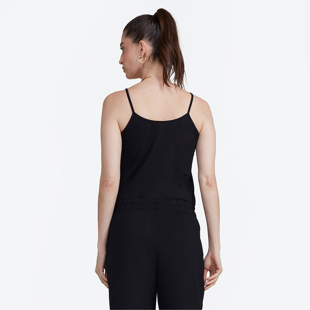 Calça Wide Moletom Comfort Feminina - Preto