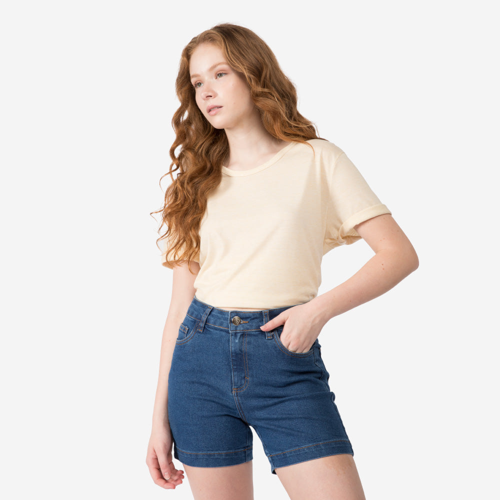 Tech T-Shirt Eco Gola C Feminina - Amarelo Mel