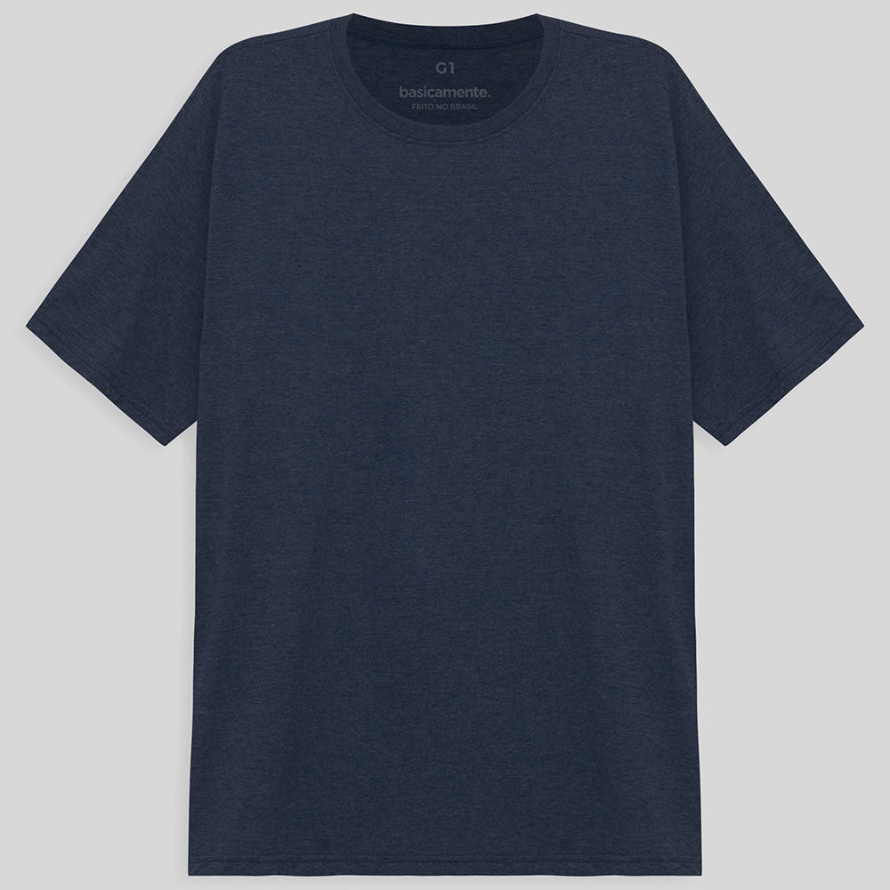 Tech T-Shirt Eco Gola C Plus Masculina - Azul Marinho