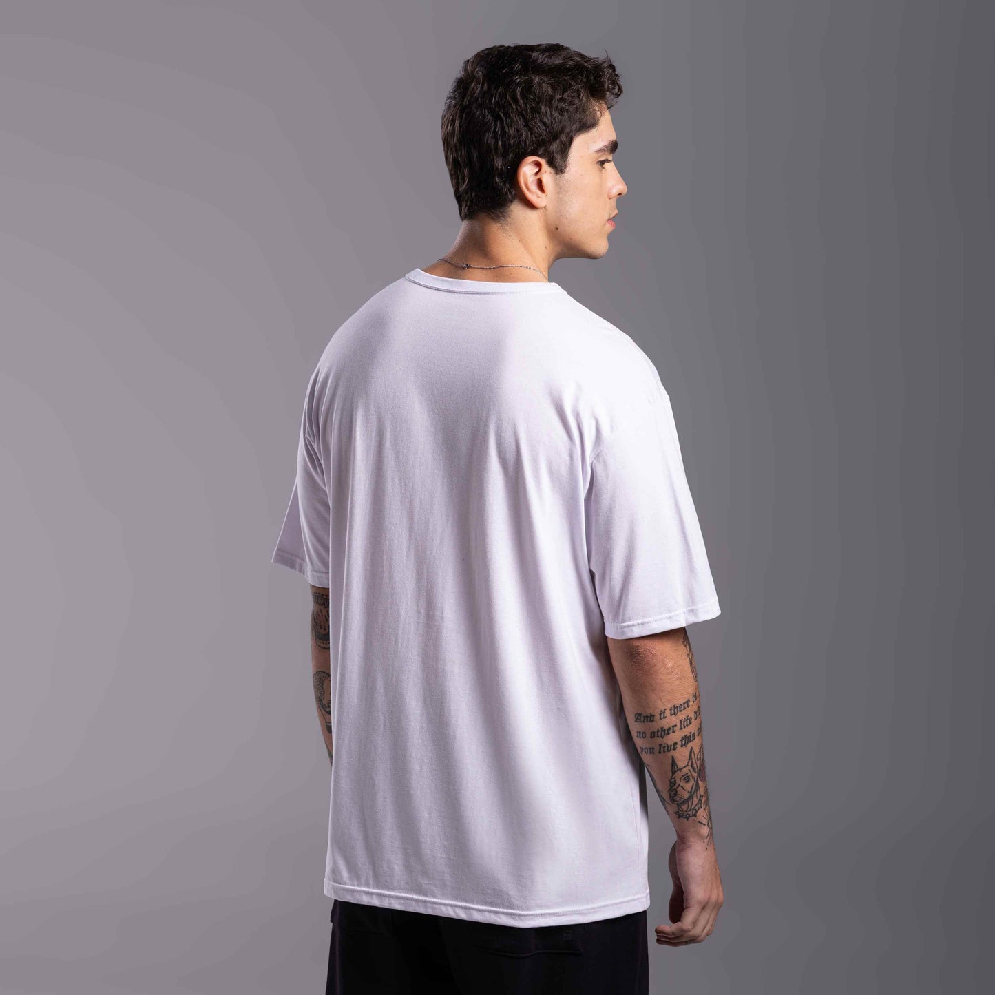Tech T-Shirt Anti Odor Oversized Masculina - Branco
