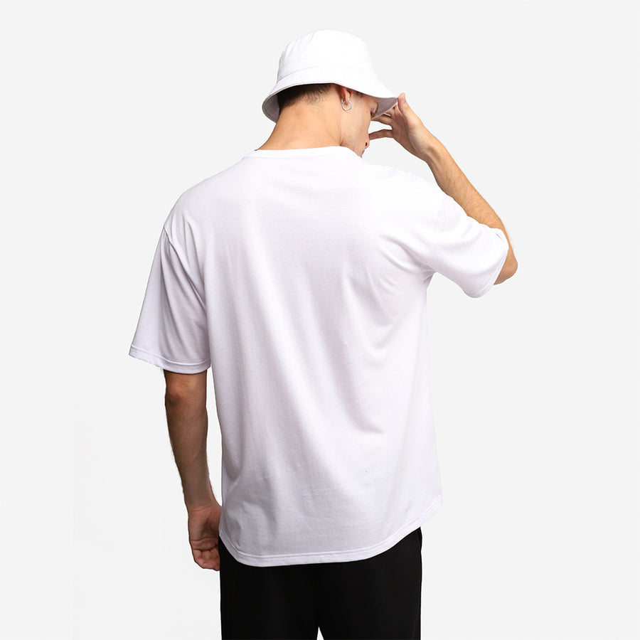 Tech T-Shirt Anti Odor Oversized Masculina - Branco
