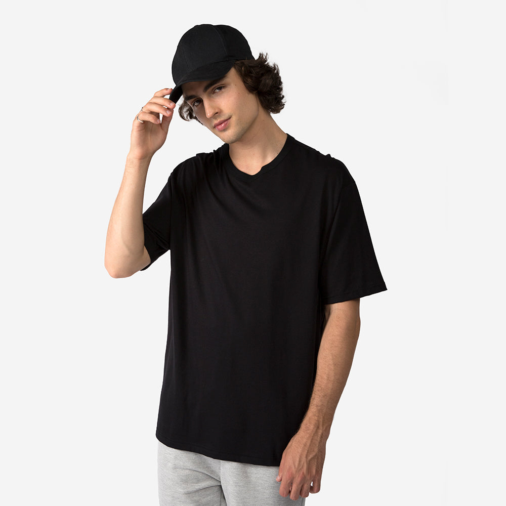 Tech T-Shirt Anti Odor Oversized Masculina - Preto – Basicamente