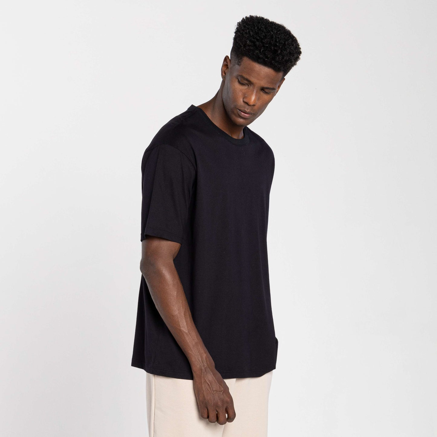 Tech T-Shirt Anti Odor Oversized Masculina - Preto