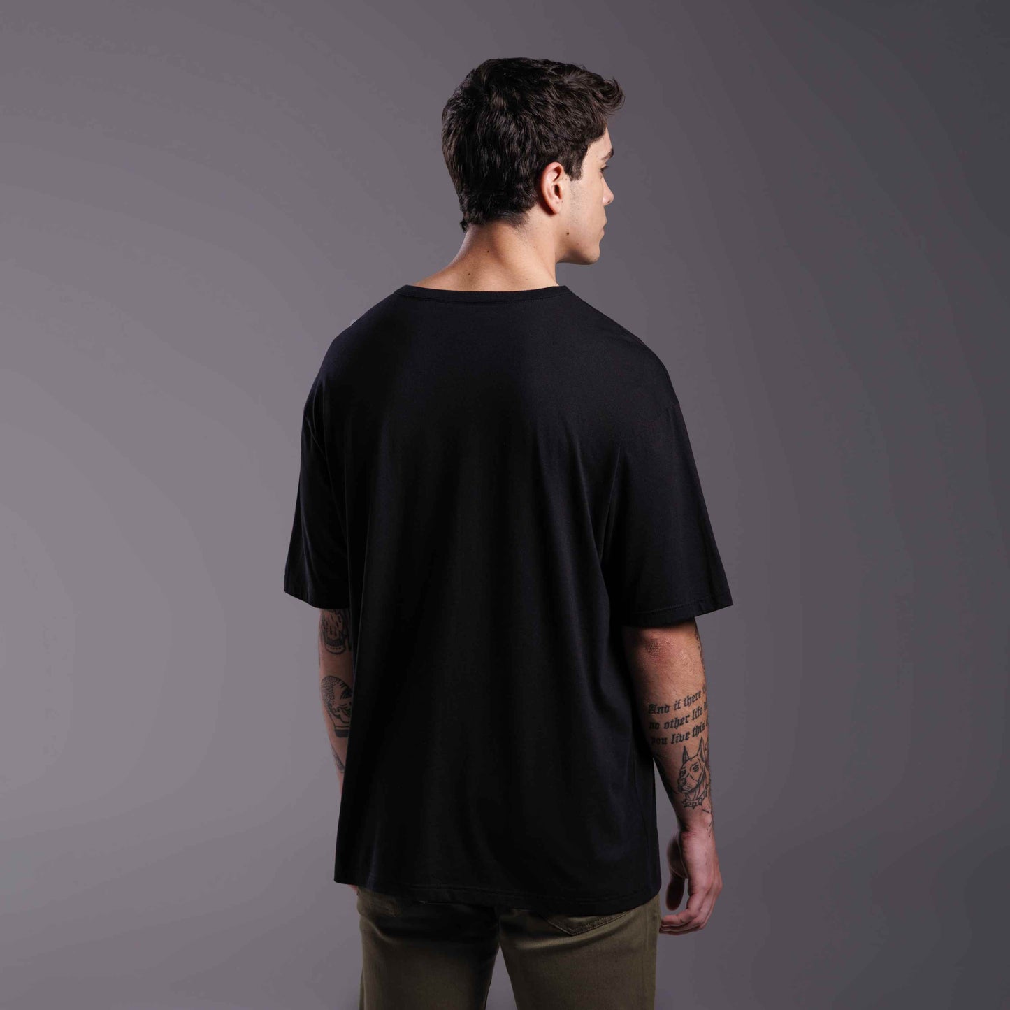 Tech T-Shirt Anti Odor Oversized Masculina - Preto