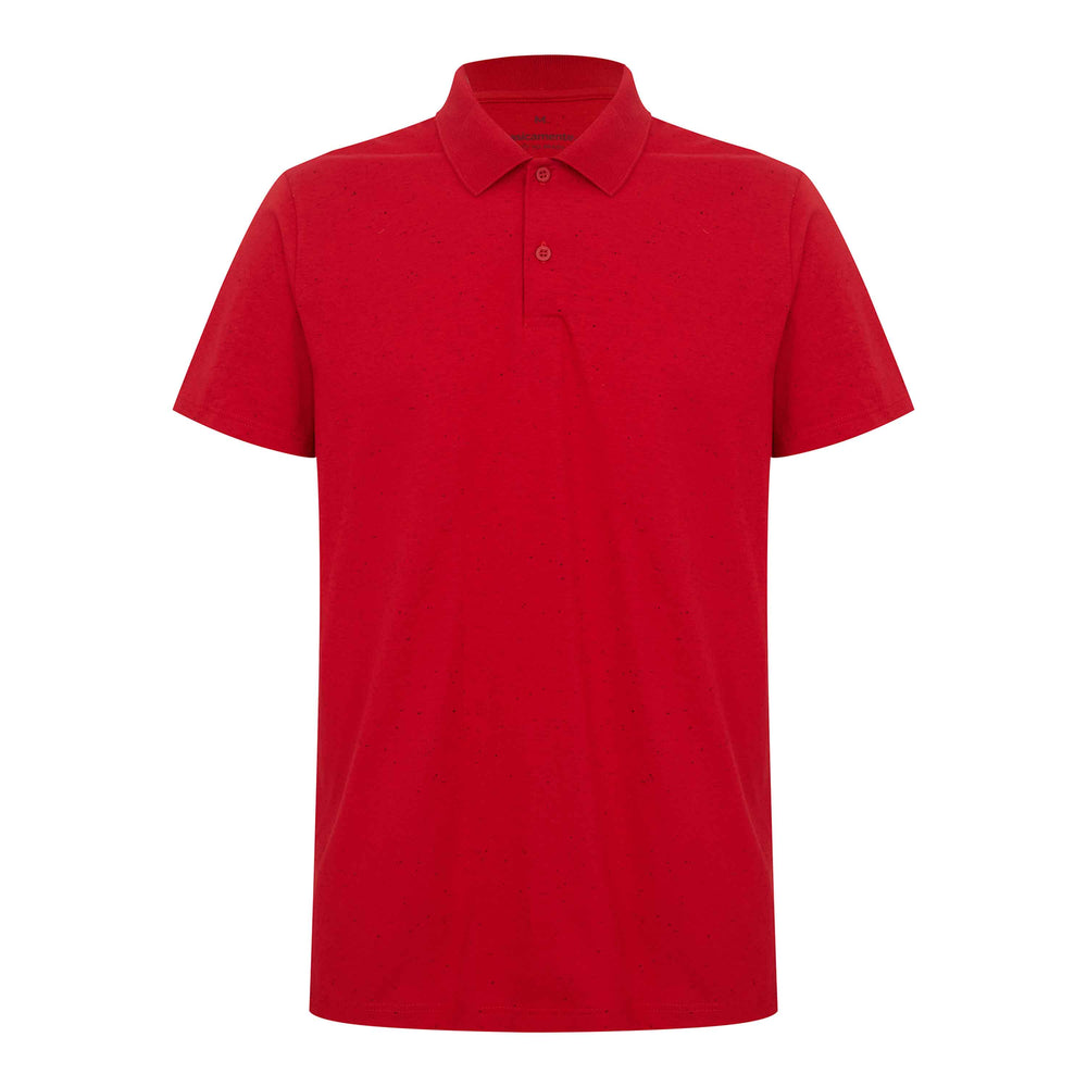 Camisa Polo Algodão Botonê Masculina - Vermelho Tomate