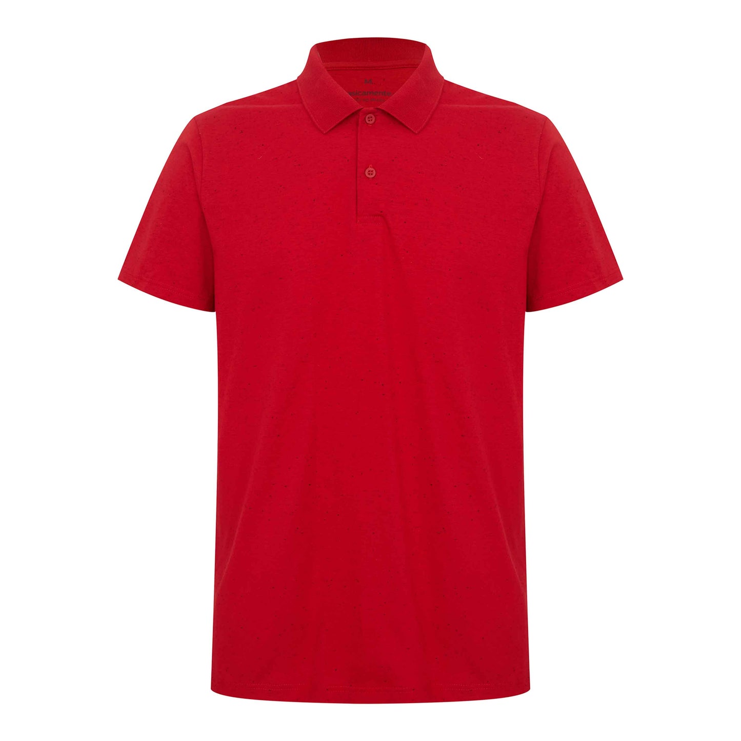Camisa Polo Algodão Botonê Masculina - Vermelho Tomate