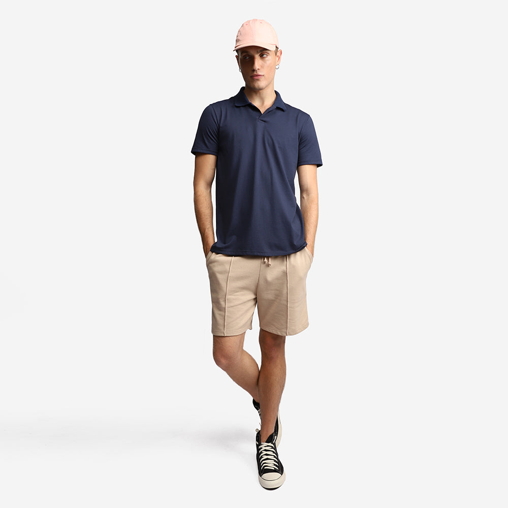 Camisa Polo Algodão Anti Odor Masculina - Azul Marinho