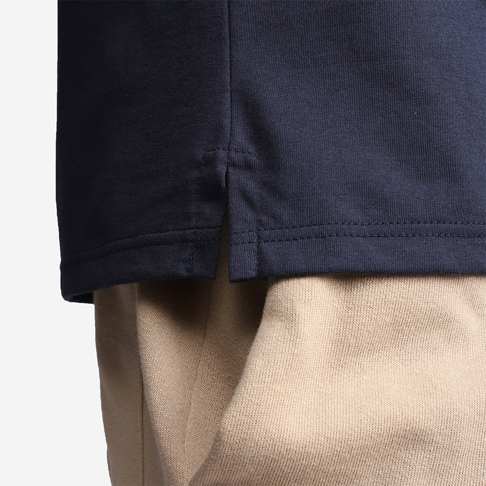 Camisa Polo Algodão Anti Odor Masculina - Azul Marinho