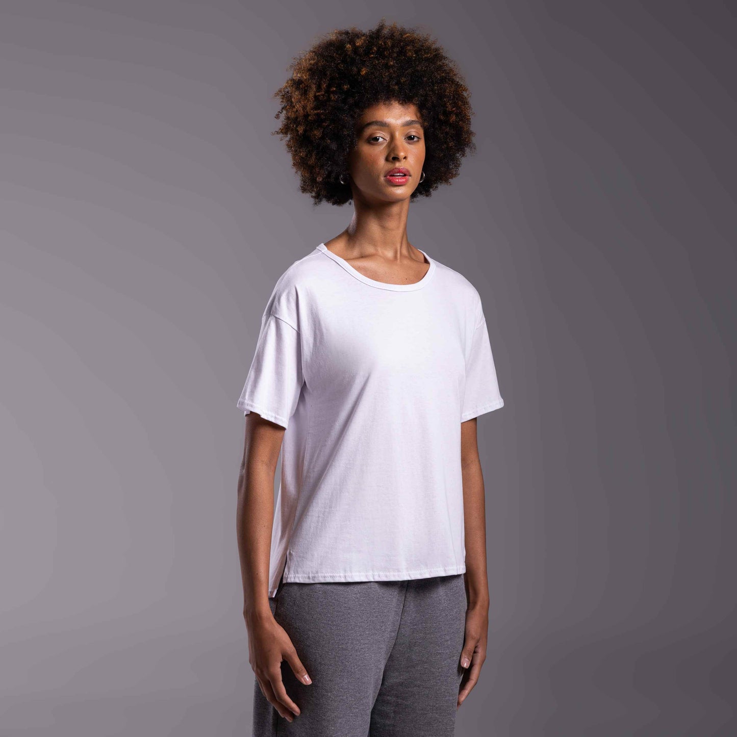 Tech T-Shirt Anti Odor Boxy Feminina - Branco