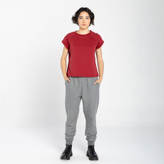 Tech T-Shirt Anti Odor Raglan Feminina - Vermelho Escarlate