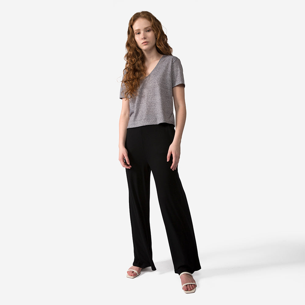 Camiseta Cropped Eco Feminina - Preto