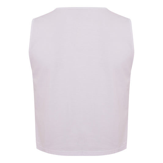 Regata Cropped Algodão Premium Feminina - Branco