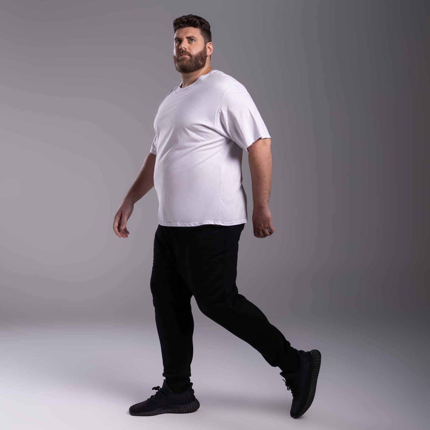 Tech T-Shirt Anti Odor Oversized Plus Masculina - Branco