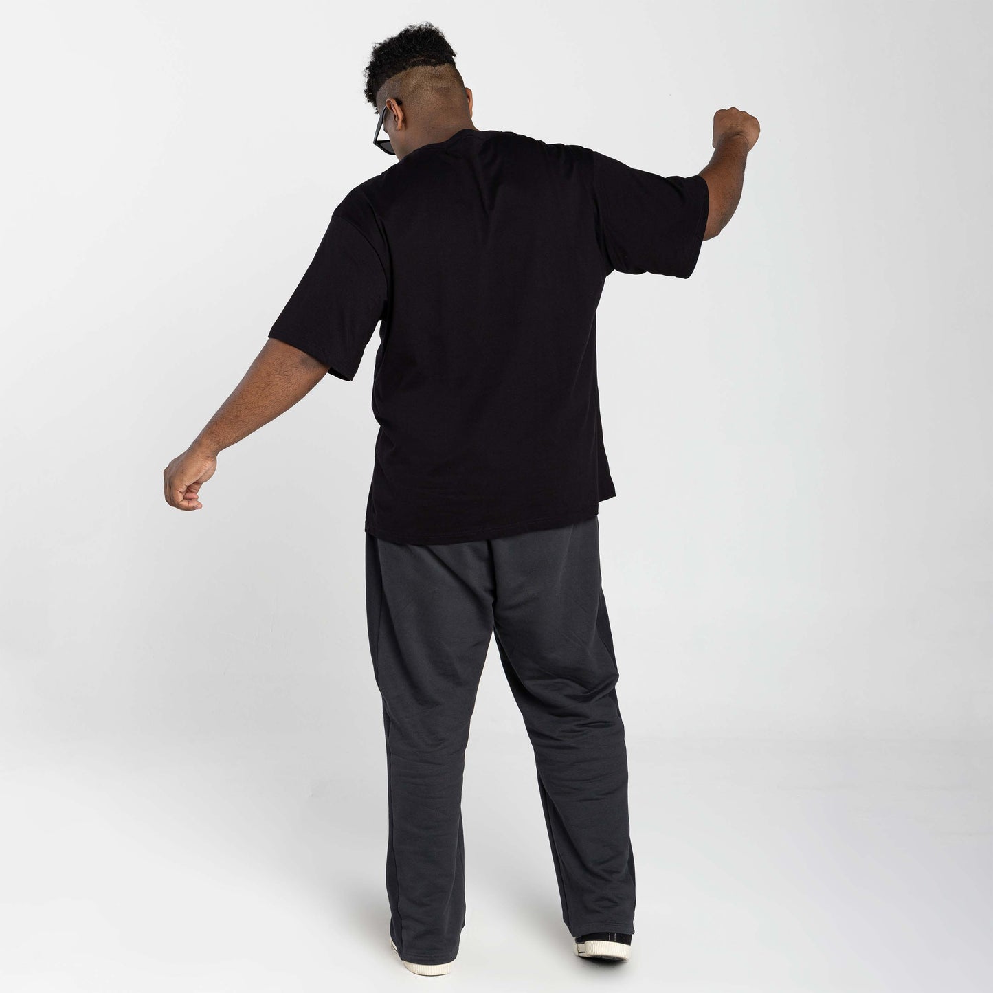 Tech T-Shirt Anti Odor Oversized Plus Masculina - Preto