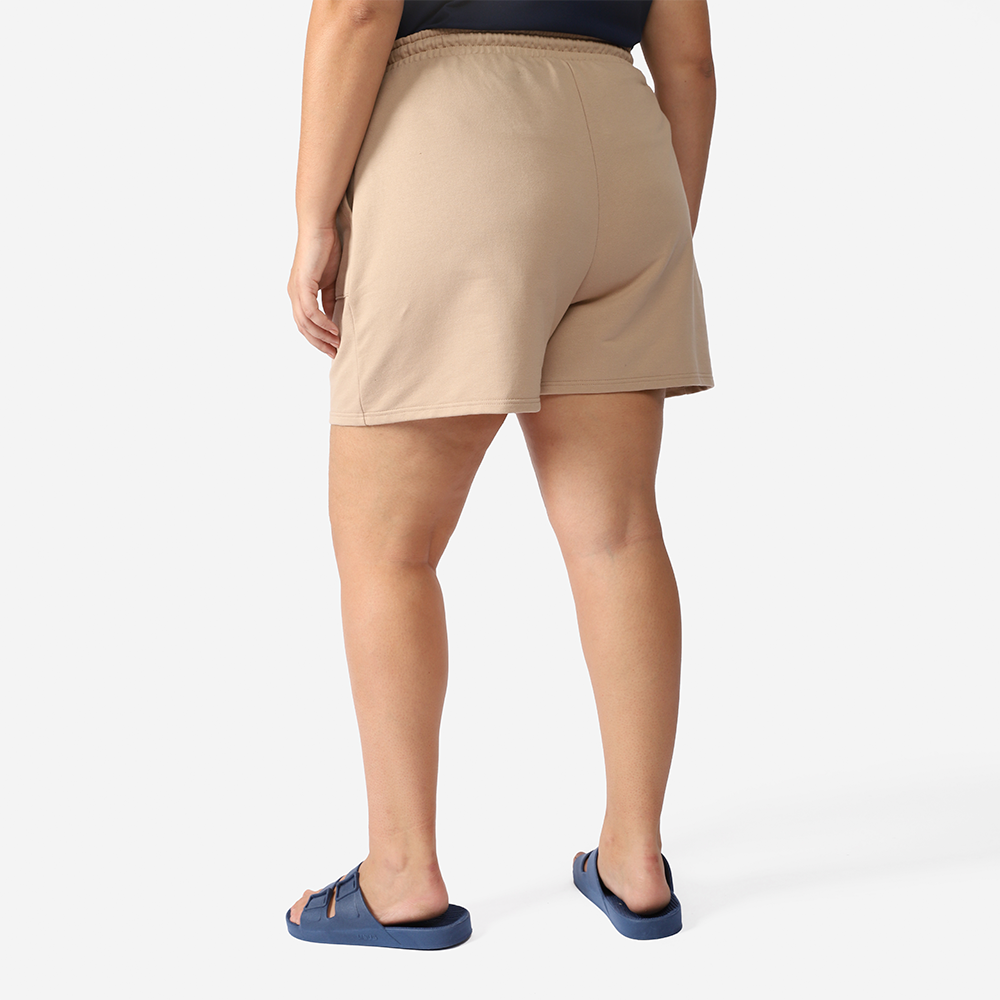 Shorts Bolso Plus Feminino - Bege Camel