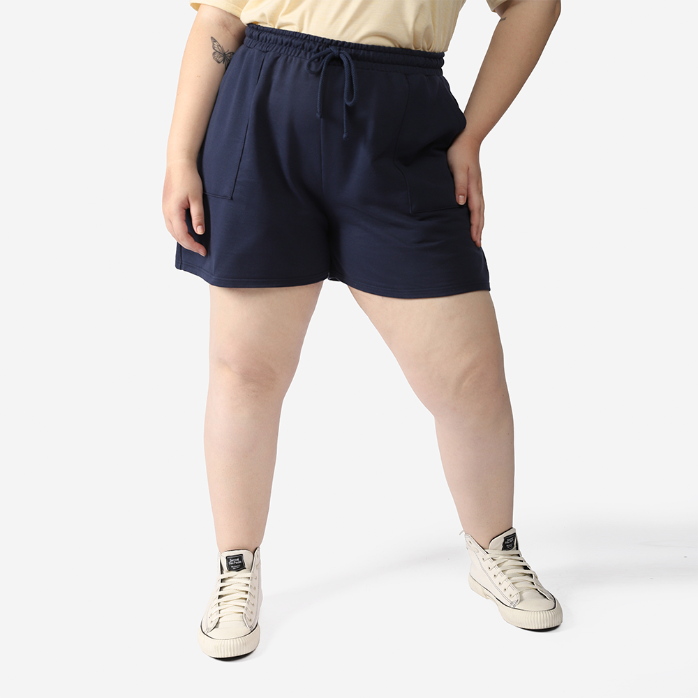 Shorts Bolso Plus Feminino - Azul Marinho