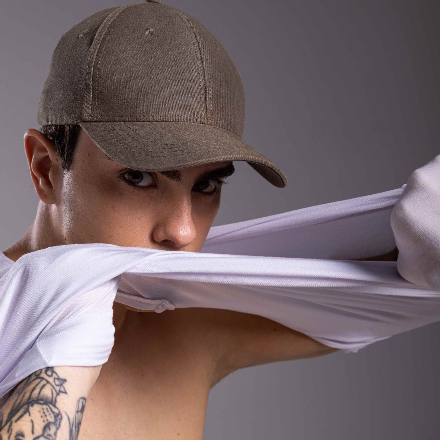 Tech T-Shirt Modal Gola V Masculina - Branco